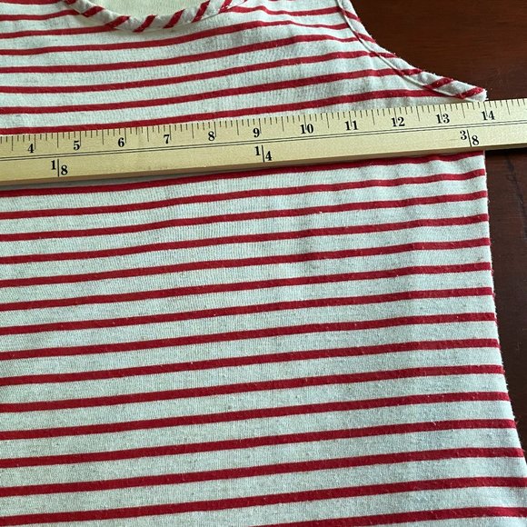 ING Womens Red & White Striped Tank Maxi Dress S Coastal Beach Festival Resort - Picture 7 of 9